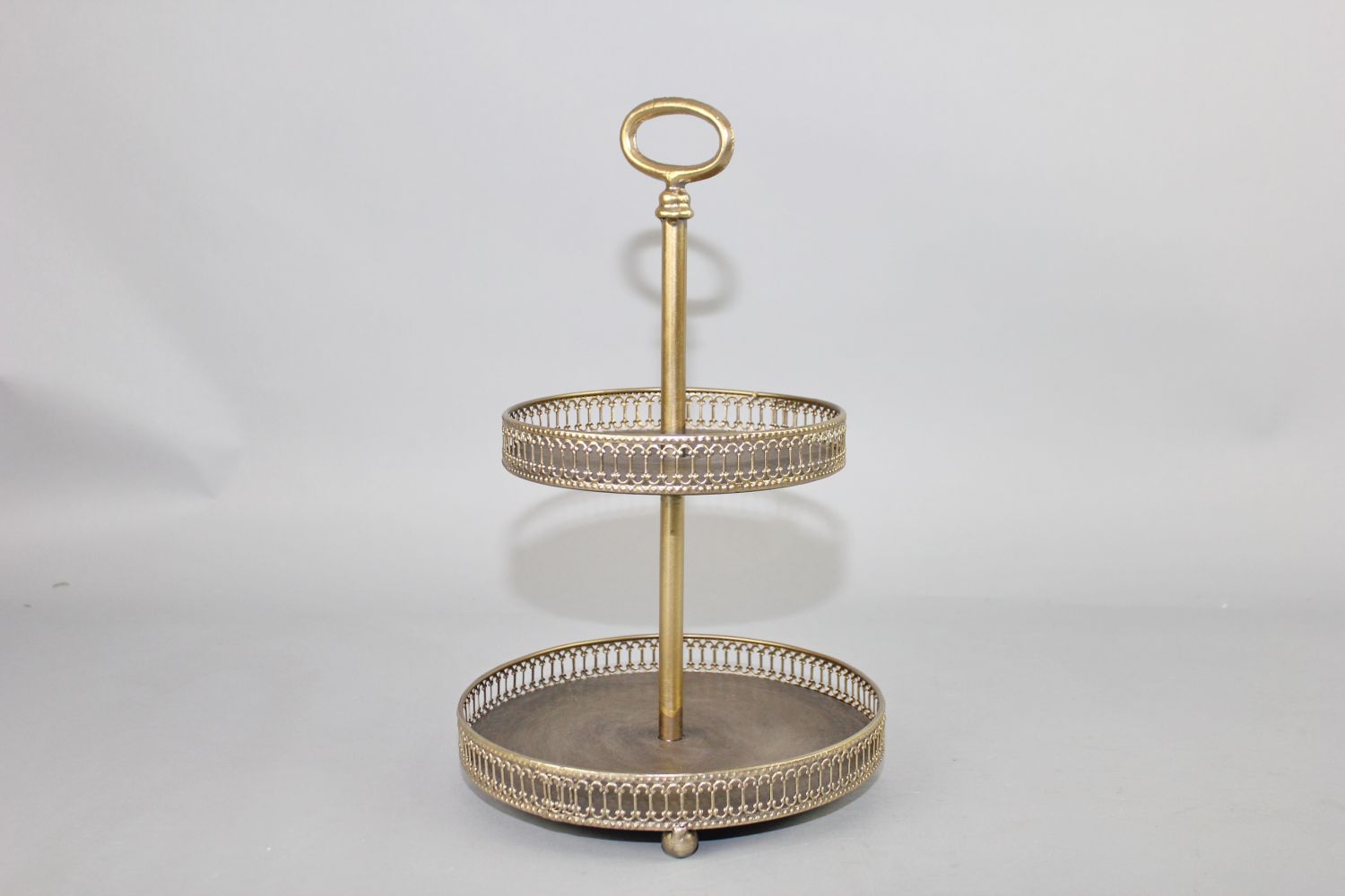 Etagere Doré, Metall, gold 23x23x36cm Keramik / Glas