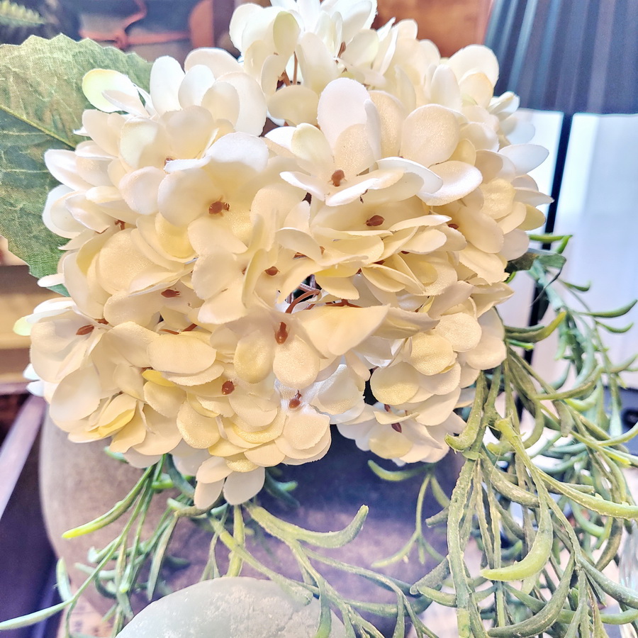 Hortensie cream ca. 33 cm Kunstblumen / Pflanzen