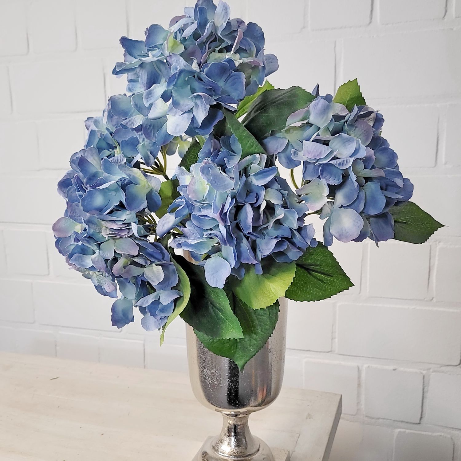 Hortensien Strauß blau ca. 45 cm Kunstblumen / Pflanzen