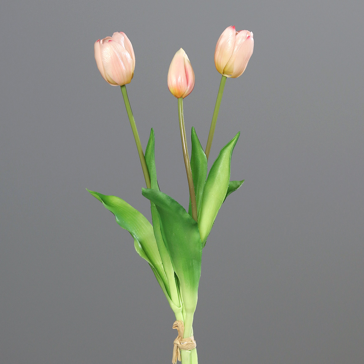 ca. / 3 Kunstblumen Pflanzen 39 cm rosa (real touch) x Tulpenstrauß