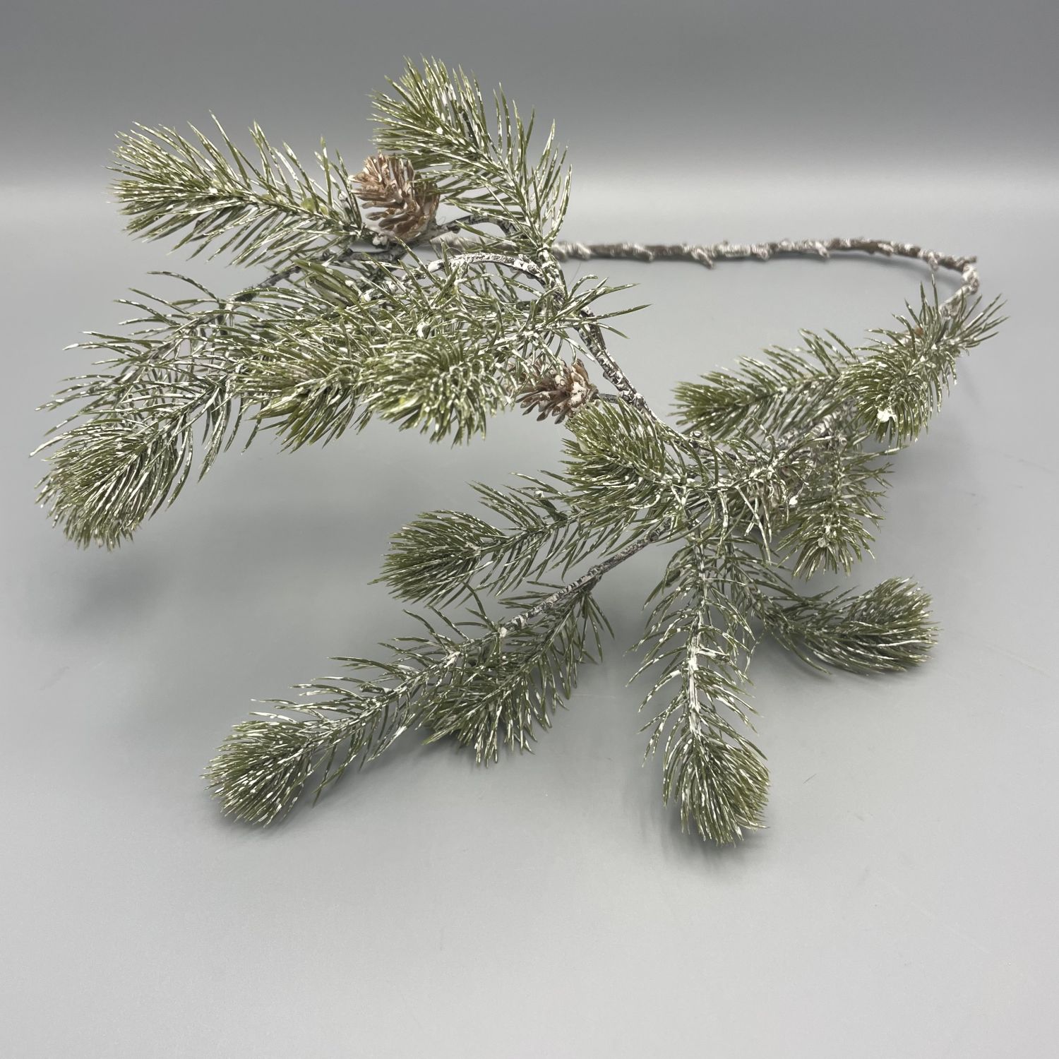 Winter Tannenzweig mit Zapfen ca. 80 cm Weihnachten