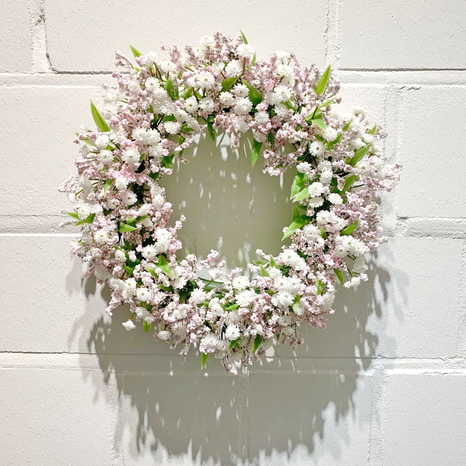 Blumenkranz / Türkranz / Tischkranz, rosa-weiß Ø 17cm Kränze / Gestecke