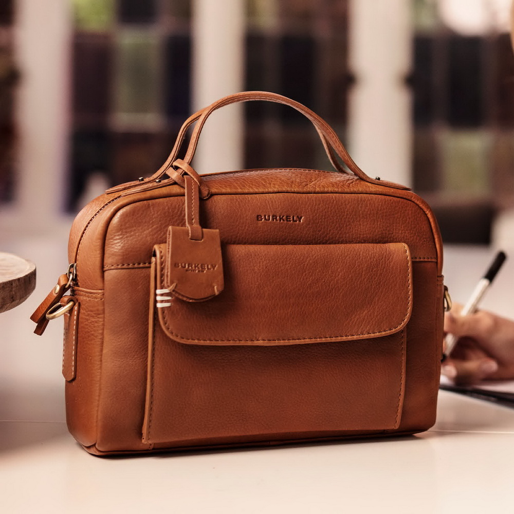 Burkely Citybag cognac Echtleder Taschen - tewa-shop.de