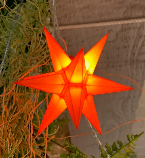 STAR LED Lichterkette orange Länge 7,50 m Kerzen / LED