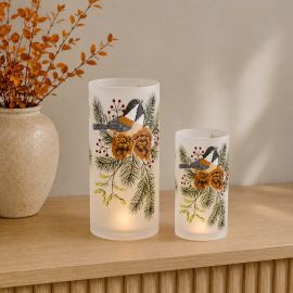 2er Set Glaswindlicht 