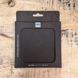 4er Set Untersetzer schwarz