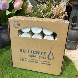 50 Teelichte transparent ca. 4 cm Ø 