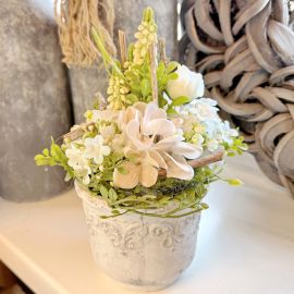 Blumengesteck cream im Valo Topf