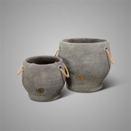 Brynxz Blumentopf Industrial Vintage mit Seilgriff 