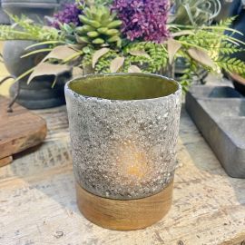 Brynxz Teelichthalter Frozen grün