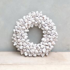 Coco-Fruit Kranz antikweiß