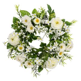 Dekokranz Bellis weiß