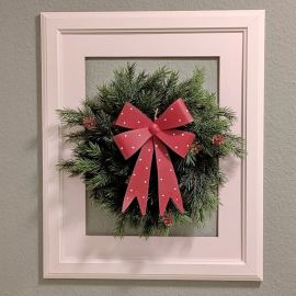 Dekoschleife rot mit weißen Punkten