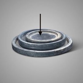 Dekoteller Basic Ancient Clay grau