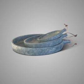 Dekoteller mit Griff Majestic Vintage