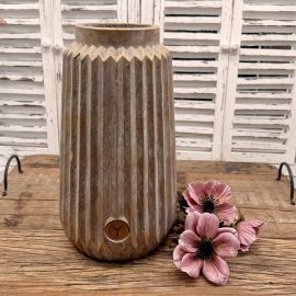 Dekovase geriffelt Jewel