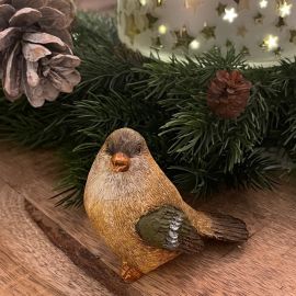 Dekovogel Fink grün/beige