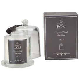Duftkerze C'est Bon Glasglocke mit Quasten Duft No.2