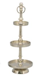 Etagere 3-stufig silber