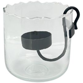 Glaswindlicht Verre inklusive Teelichthalter 