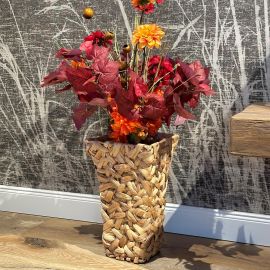 Herbstgesteck in Korbvase