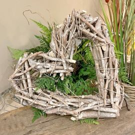 Holzherz Willow natur