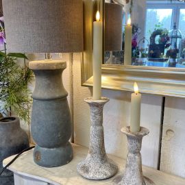 Kerzenhalter Valo grau/braun (für Stabkerzen)