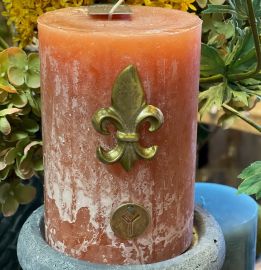 Kerzenpin Lilie gold