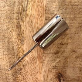 Kerzenstecker anthrazit/glänzend für Stabkerzen