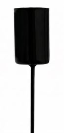 Kerzenstecker schwarz/matt für Stabkerzen