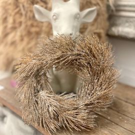 Kiefernkranz braun geeist