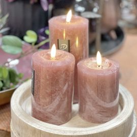 LED-Echtwachskerze mit Timer malve