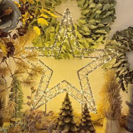 LED Stern mit 1200 LED´s warmweiß auf Standfuß