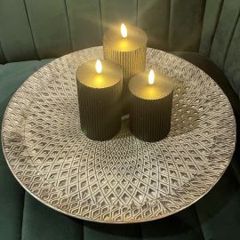 Metalltablett / Dekoteller 