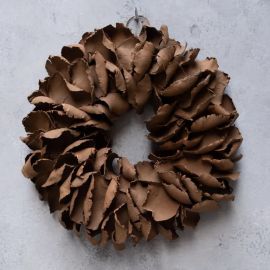 Palmblätter Kranz cocoa