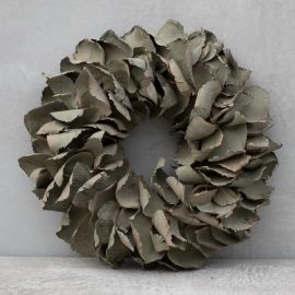 Palmblätter Kranz old green-wash