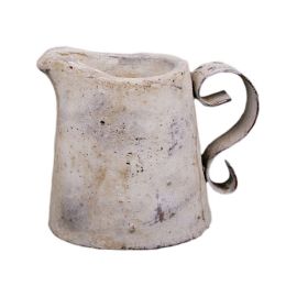 Pflanzkrug Valo creme/weiß