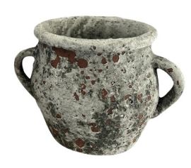 Pflanztopf MOOLA creme/grau