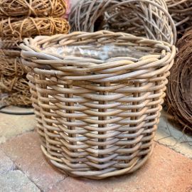 Rattankorb rund natur