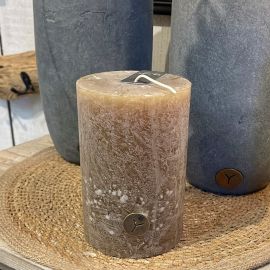 Rustic Kerze braun/olive