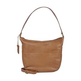 Schultertasche Hobo round cognac