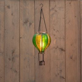 Solar Ballon grün mit Flammeneffekt (20 LED´s)