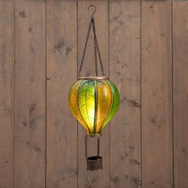 Solar Ballon grün mit Flammeneffekt (24 LED´s)