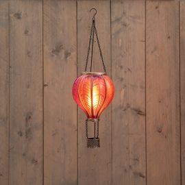 Solar Ballon violett mit Flammeneffekt (20 LED´s)