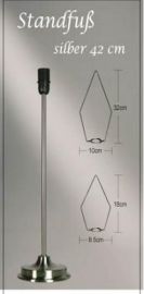 Standfuß silber für Papiersterne