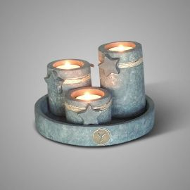 Tablett mit Teelichthaltern Majestic Vintage (4tlg. Set)