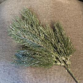 Tannenzweig grün beeist