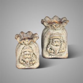 Teelichthalter Bagsac mit Weihnachtsmann Jewel