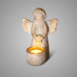 Teelichthalter Engel mit Stern Jewel