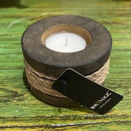 Teelichthalter Majestic braun